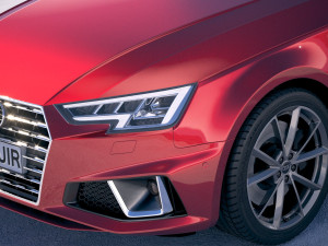 Audi A4 S-line Avant 2019 3D Model