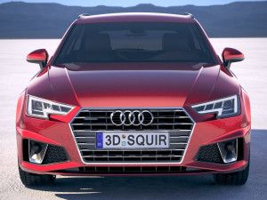 Audi A4 S-line Avant 2019 3D Model