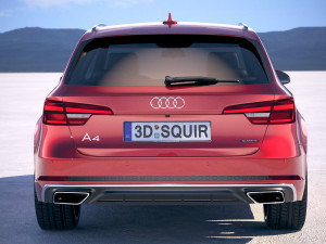 Audi A4 S-line Avant 2019 3D Model