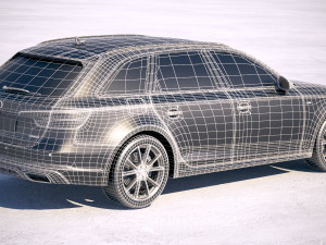 Audi A4 S-line Avant 2019 3D Model