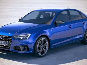 Audi A4 S-line Sedan 2019 3D Model