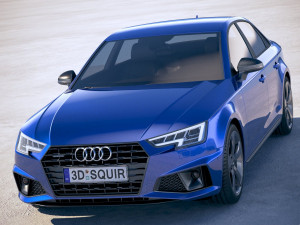Audi A4 S-line Sedan 2019 3D 모델
