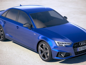 Audi A4 S-line Sedan 2019 3D 모델