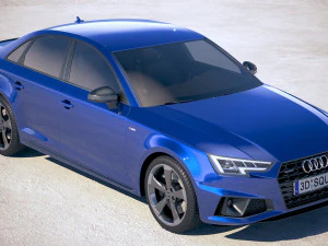 Audi A4 S-line Sedan 2019 3D Model
