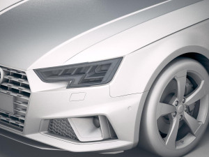 Audi A4 S-line Sedan 2019 3D 모델