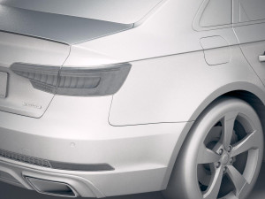 Audi A4 S-line Sedan 2019 3D 모델