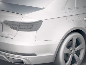 Audi A4 S-line Sedan 2019 3D Model