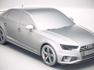 Audi A4 S-line Sedan 2019 3D 모델