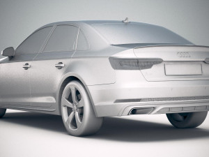 Audi A4 S-line Sedan 2019 3D 모델