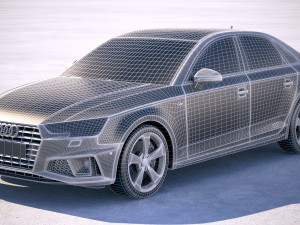 Audi A4 S-line Sedan 2019 3D 모델