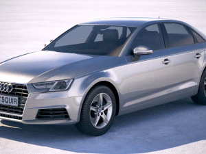 Audi A4 Limousine 2019 3D Modell