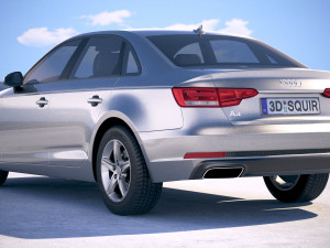 Audi A4 Sedan 2019 3D Model
