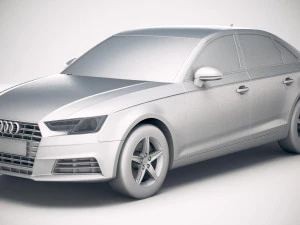 Audi A4 Sedan 2019 3D Model