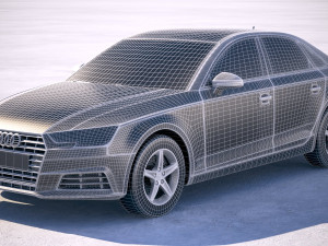 Audi A4 Sedan 2019 3D Model