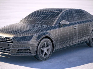 Audi A4 Sedan 2019 3D Model