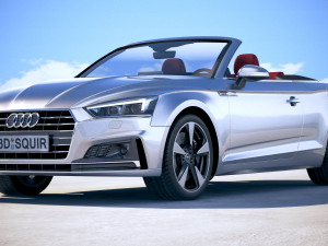 Audi A5 Cabriolet 2018 3D Модель