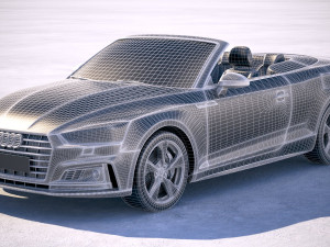 Audi A5 Cabriolet 2018 3D Модель