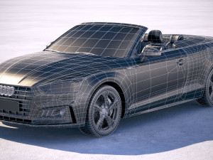 Audi A5 Cabriolet 2018 3D Модель