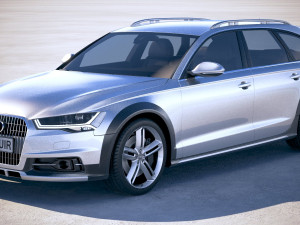 Audi A6 Allroad 2015-2018 3D 모델