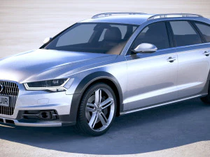 Audi A6 Allroad 2015-2018 3D Model