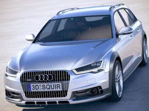 Audi A6 Allroad 2015-2018 3D Model