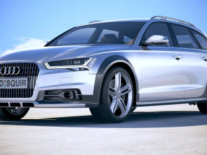 Audi A6 Allroad 2015-2018 3D Model