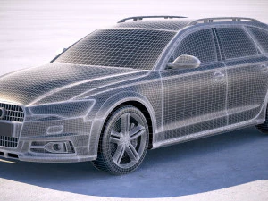 Audi A6 Allroad 2015-2018 3D Model