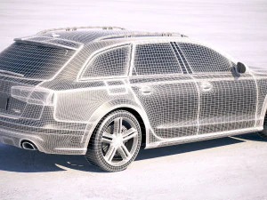 Audi A6 Allroad 2015-2018 3D Model