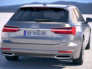Audi A6 Avant 2019 3D Model
