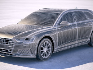Audi A6 Avant 2019 3D Model