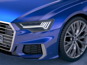 Audi A6 Avant S-line 2019 3D Model