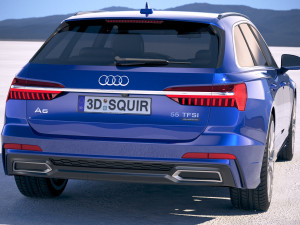 Audi A6 Avant S-line 2019 3D Model