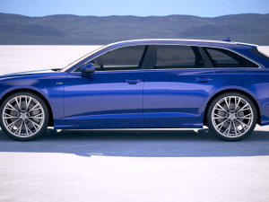 Audi A6 Avant S-line 2019 3D Model