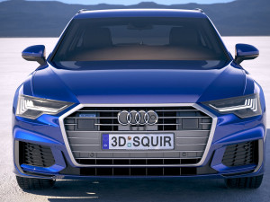Audi A6 Avant S-line 2019 3D Model