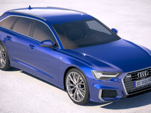 Audi A6 Avant S-line 2019 3D Model