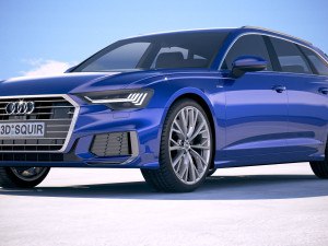 Audi A6 Avant S-line 2019 3D Model