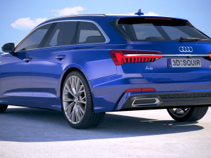 Audi A6 Avant S-line 2019 3D Model