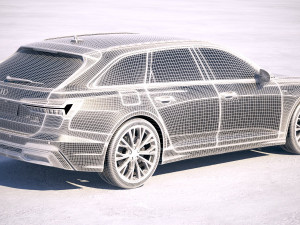 Audi A6 Avant S-line 2019 3D Model