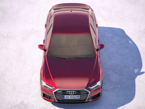 Audi A6 Sedan S-line 2019 3D Model
