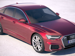 Audi A6 Sedan S-line 2019 Modèle 3D