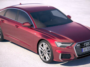 Audi A6 Sedan S-line 2019 3D Model