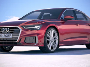 Audi A6 Sedan S-line 2019 3D Model