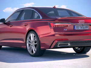 Audi A6 Sedan S-line 2019 3D Model
