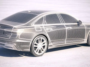 Audi A6 Sedan S-line 2019 3D Model