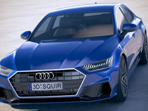 Audi A7 S-line Sportback 2018 3D Model
