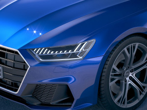 Audi A7 S-line Sportback 2018 3D Model