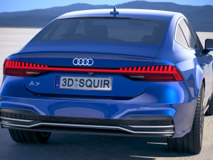 Audi A7 S-line Sportback 2018 3D Model