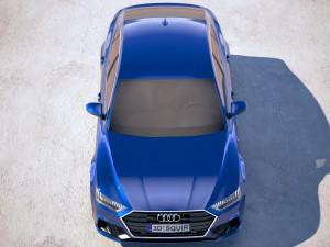 Audi A7 S-line Sportback 2018 3D Model