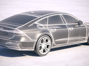 Audi A7 S-line Sportback 2018 3D Model