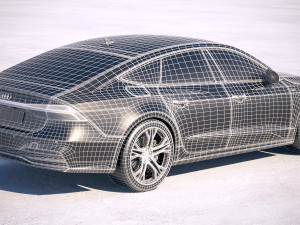 Audi A7 S-line Sportback 2018 3D Model